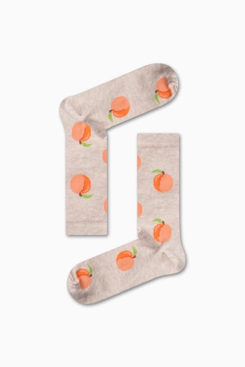 Κάλτσα Unisex με Σχέδιο Tan Peaches