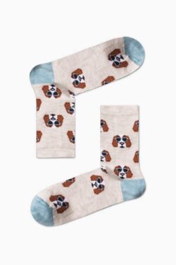 Κάλτσα Unisex με Σχέδιο Tan Dogs