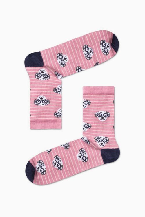 Κάλτσα Unisex με Σχέδιο Pink Dogs