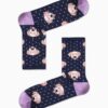 Κάλτσα Unisex με Σχέδιο Dark Blue Dogs