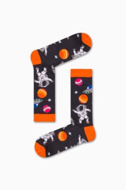 Καλτσα Unisex με Σχέδιο Orange Astronaut