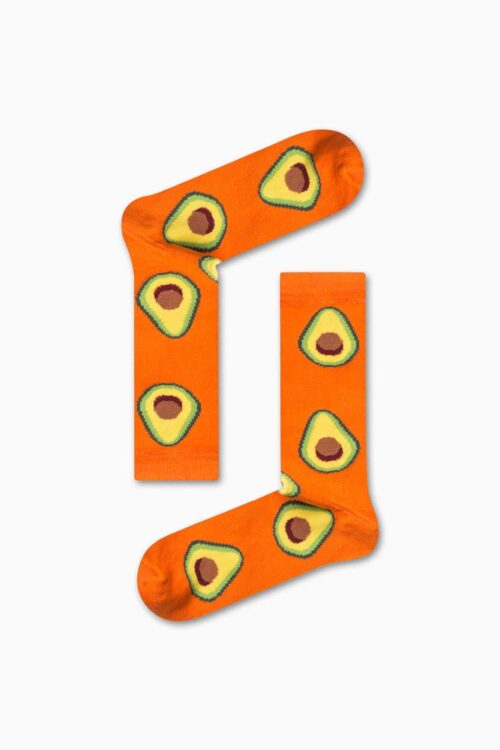 Κάλτσα Unisex με Σχέδιο Orange Avocado