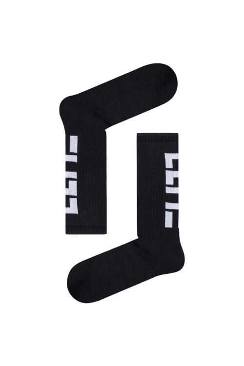 Κάλτσα Unisex με Σχέδιο Black White EL172