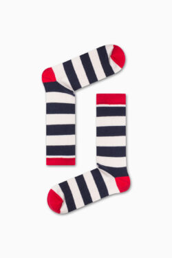 Καλτσα Unisex με Σχέδιο Black White Lines