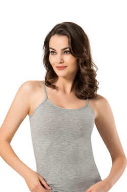 Γυναικεία Φανέλα – Τοπάκι με Ψιλή Τιράντα Grey