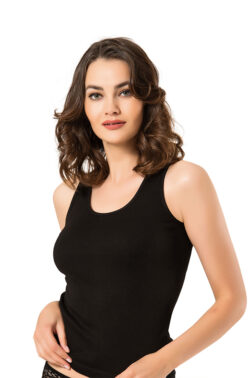 Γυναικεία Φανέλα – Τοπάκι με Φαρδιά Τιράντα Black