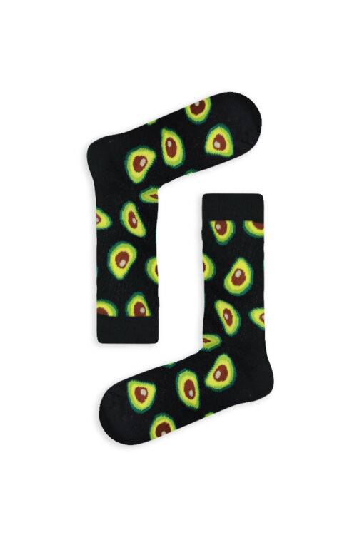 Κάλτσα Unisex με Σχέδιο Black Avocado