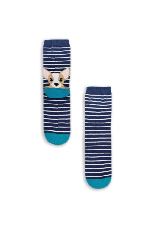 Κάλτσα Unisex με Σχέδιο Blue Puppy