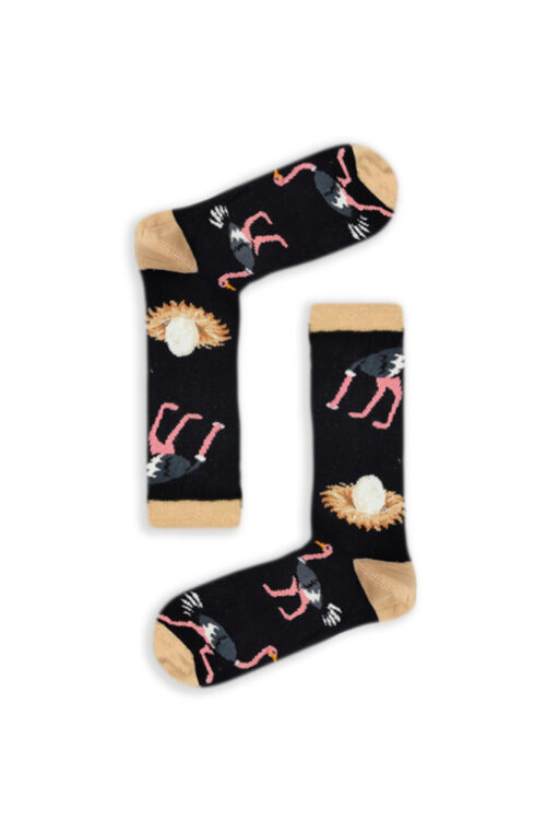 Κάλτσα Unisex με Σχέδιο Ostrich