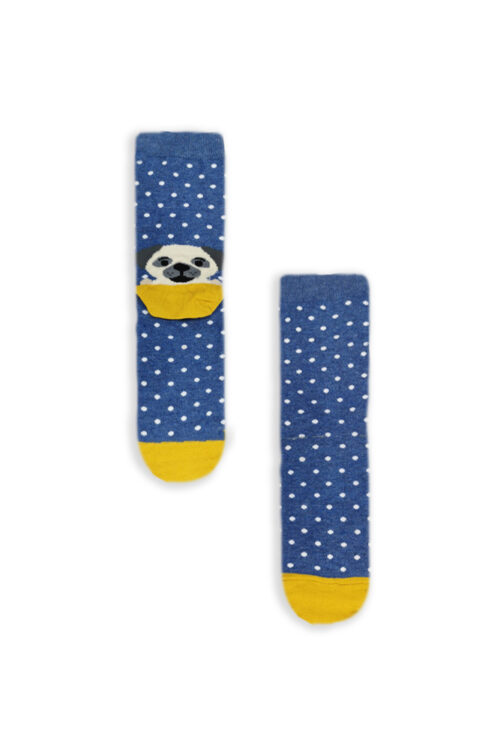 Κάλτσα Unisex με Σχέδιο Blue Puppy dots