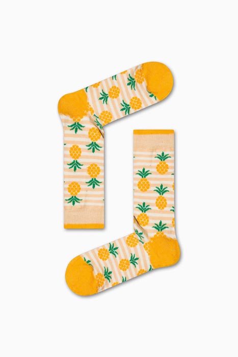 Κάλτσα Unisex με Σχέδιο Stripes Pineapple