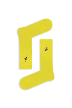 Κάλτσα Unisex με Σχέδιο Κέντημα Yellow Banana