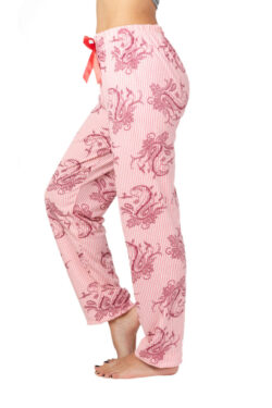 Γυναικείο Βαμβακερό Παντελόνι Πυτζάμα Pink Flower