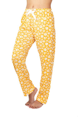 Γυναικείο Βαμβακερό Παντελόνι Πυτζάμα Yellow