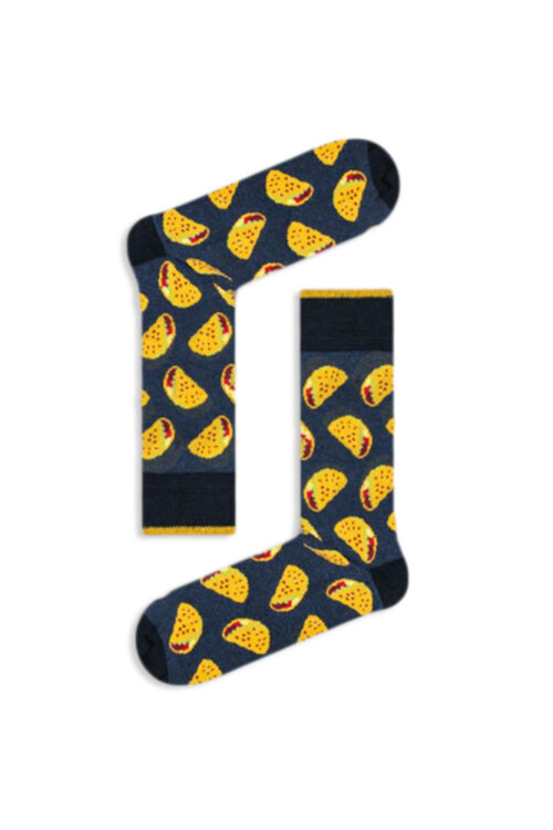 Κάλτσα Unisex με Σχέδιο Yellow Tacos