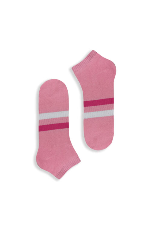 Κάλτσα Σοσόνι Πετσετέ Pink With Stripes