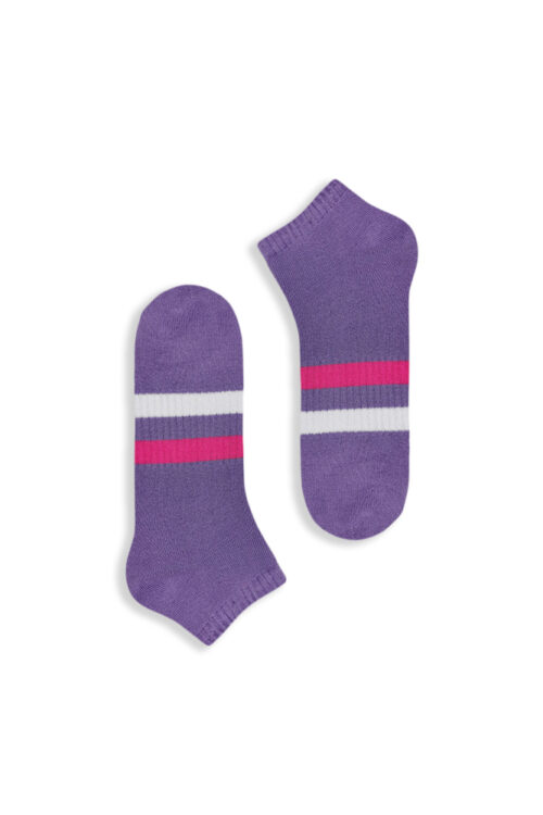 Κάλτσα Σοσόνι Πετσετέ Purple With Stripes