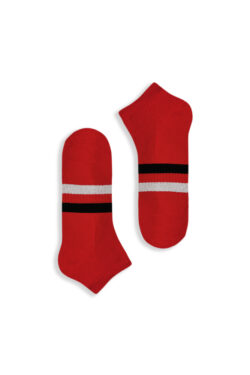 Κάλτσα Σοσόνι Πετσετέ Red With Stripes