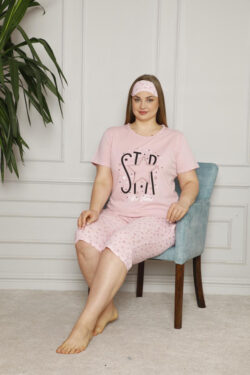 Γυναικεία Κάπρι Πυτζάμα Star Pink