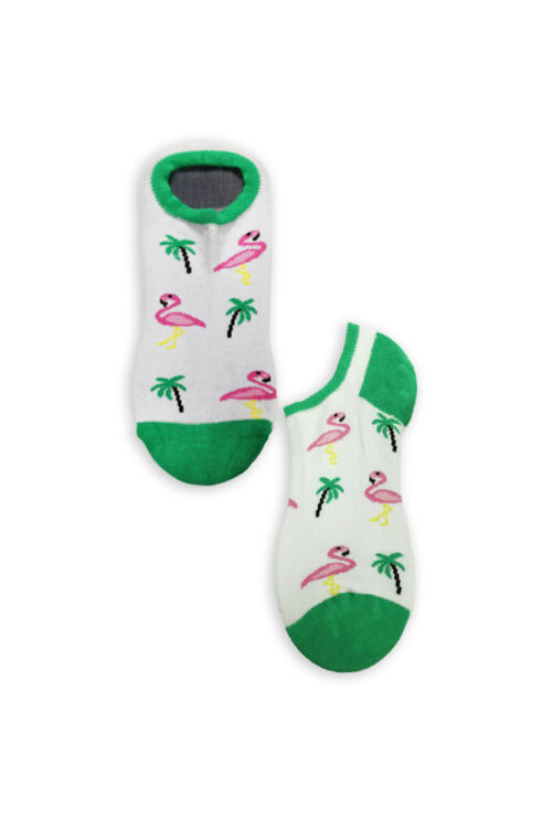 Κάλτσα Σοσόνι Βαμβακερό Green Flamingo