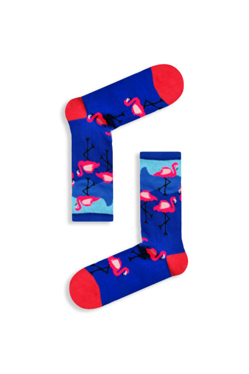 Κάλτσα Unisex με Σχέδιο Fucshia Flamingo