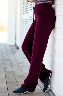 Γυναικείο Βελουτέ Παντελόνι Purple
