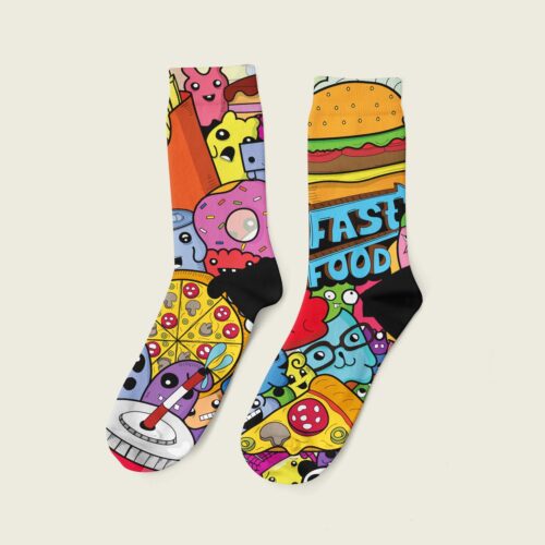 Κάλτσα Unisex Digital Fast Food