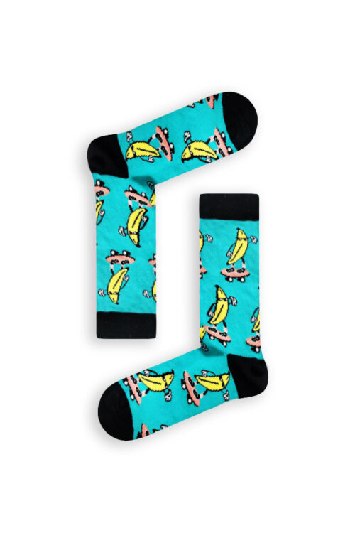 Κάλτσα Unisex με Σχέδιο Banana On Skateboard
