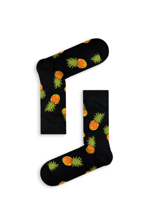 Κάλτσα Unisex με Σχέδιο Black Little Pineapple