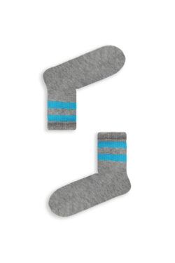 Κάλτσα Unisex με Σχέδιο Grey Blue Lines