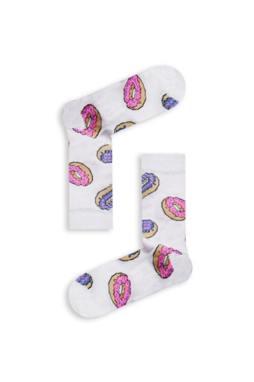 Κάλτσα Unisex με Σχέδιο Pink & Purple Donuts