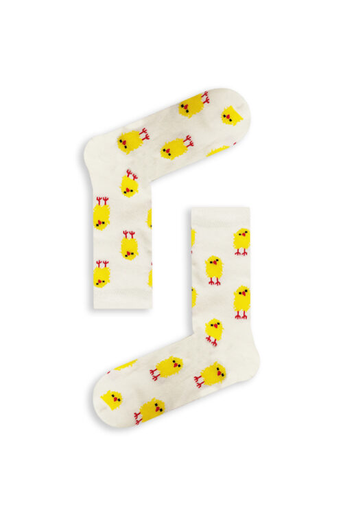 Κάλτσα Unisex με Σχέδιο Yellow Birds