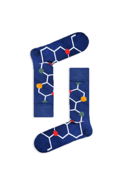 Κάλτσα Unisex με Σχέδιο Molecular Chem