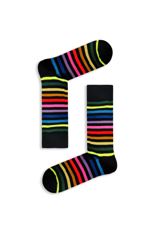 Κάλτσα Unisex με Σχέδιο Rainbow Lines