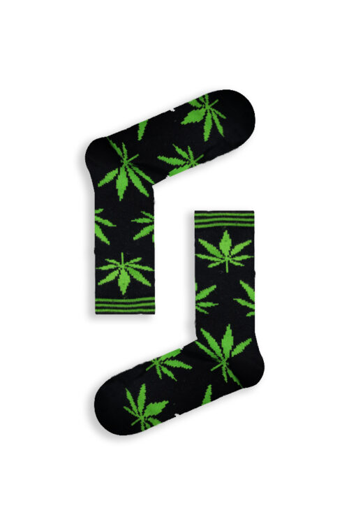 Κάλτσα Unisex με Σχέδιο Black Cannabis!