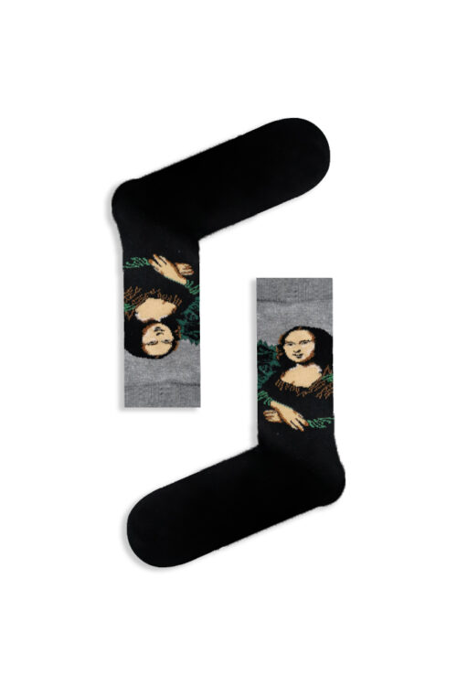 Κάλτσα Unisex με Σχέδιο Mona Lisa