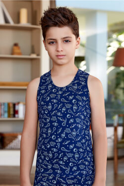 Παιδική Φανέλα για Αγόρια με Τιράντα Blue Space