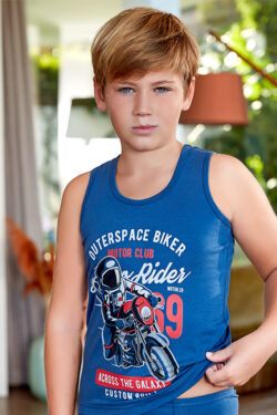 Παιδική Φανέλα για Αγόρια με Τιράντα Outerspace Biker
