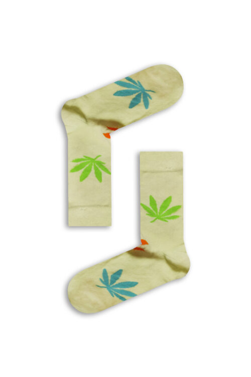 Κάλτσα Unisex με Σχέδιο Light Cannabis