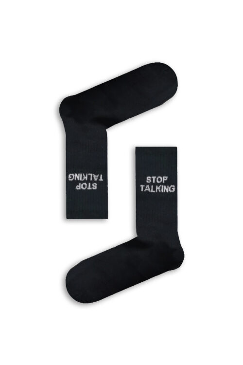 Κάλτσα Unisex με Σχέδιο Stop Talking