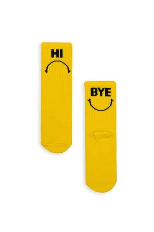 Κάλτσα Unisex με Σχέδιο Hi & Bye