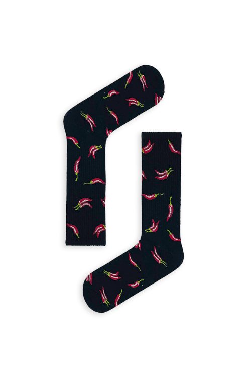 Κάλτσα Unisex με Σχέδιο Little Hot Peppers