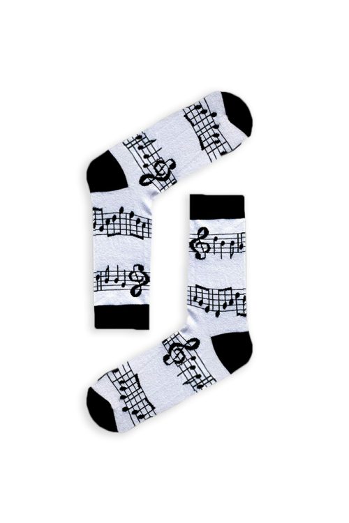 Κάλτσα Unisex με Σχέδιο Music Notes