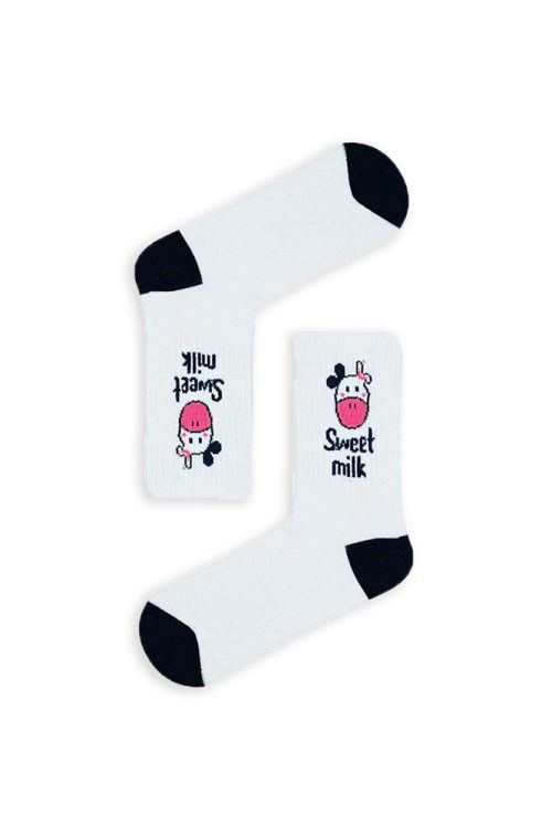 Κάλτσα Unisex με Σχέδιο Sweet Milk