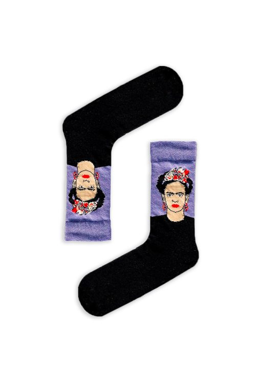 Κάλτσα Unisex με Σχέδιο Frida Purple