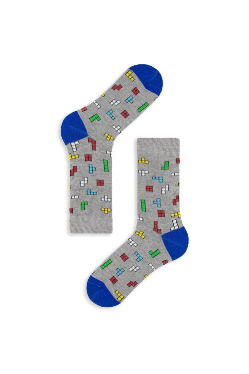 Κάλτσα Unisex με Σχέδιο Tetris