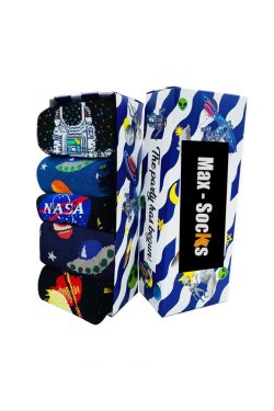 Κάλτσα Unisex με Σχέδιο The Space- 5τμχ
