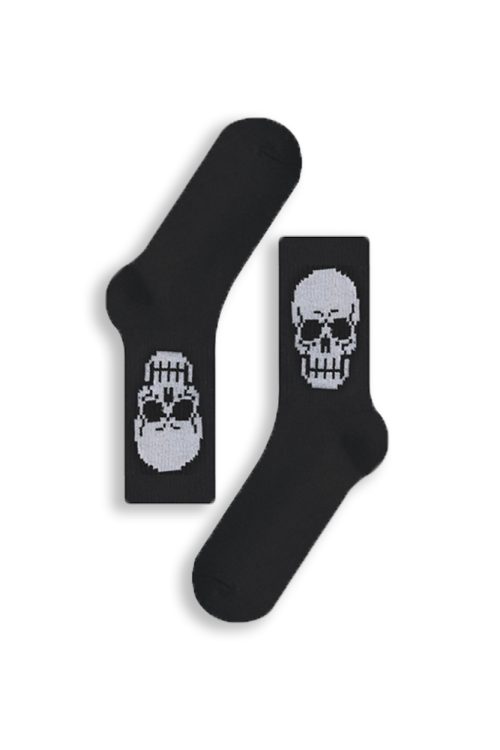 Κάλτσα Unisex με Σχέδιο Skull