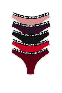 Γυναικείο Βαμβακερό Brazil Κιλοτάκι Love - 5 Τεμαχίων