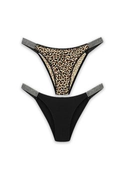 Γυναικείο Brazil Κιλοτάκι Black Leopard